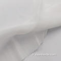 Tissus de robe en mousseline de soie 100% polyester blanc